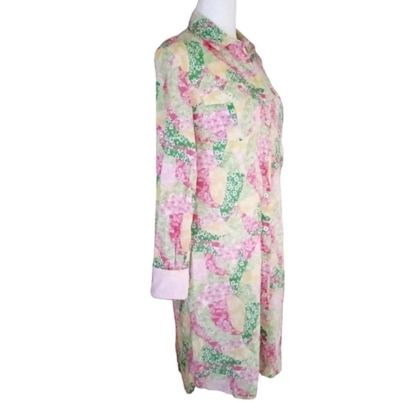Lilly Pulitzer Long Sleeve Eliot Wing Ding of a Patch Dress Size Small Pockets - Picture 13 of 15
